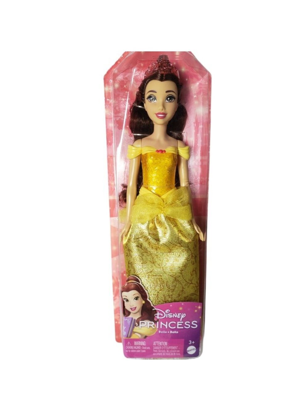 Disney Princess Dolls Rapunzel & Belle By Mattel Ages 3+ Purple & Yellow Dresses